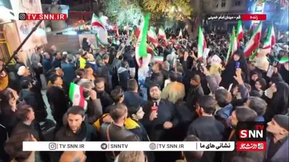 گزارش خبرنگار SNNTV از استقبال باشکوه مردم قم از پیکر مطهر شهید دکتر علی لاریجانی در میدان امام خمینی شهر قم