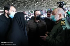 فرزندان سردار سلیمانی در مراسم نخستین سالگرد + تصاویر