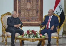 ظریف با برهم صالح دیدار کرد