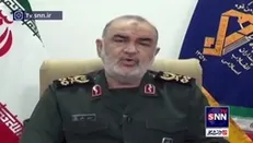 تصاویری از سخنرانی سردار سلامی که در اجتماع روز قدس در غزه پخش شد