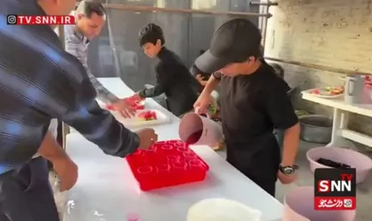 مشهد آماده پذیرایی از زائران حرم علی بن موسی الرضا علیه السلام