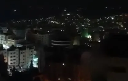تصویر اصابت مستقیم موشک در شمال اسرائیل