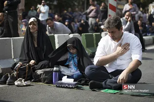 مراسم دعای عرفه در خیابان سعدی