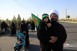 پیاده‌روی جاماندگان اربعین در استان قم