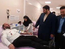 پویش خون قهرمان با حضور عوامل اورژانس برگزار شد