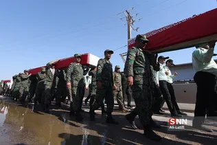 ورود پیکر مطهر ۴۴ شهید دوران دفاع مقدس