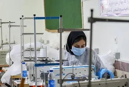 تولید لباس ایزوله به همت دانشجویان جهادی در آذربایجان شرقی