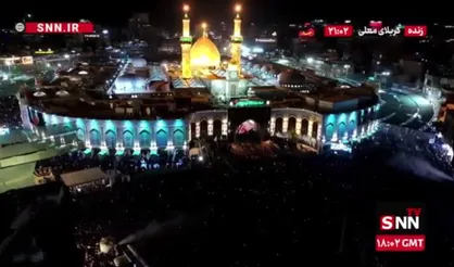 آغاز مراسم تعویض پرچم گنبد حرم حضرت اباالفضل (ع) همزمان با شب اول ماه محرم در عراق