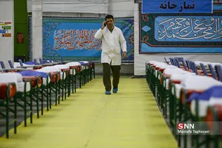 نقاهتگاه و بیمارستان صحرایی ارتش در نمایشگاه بین المللی