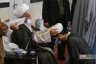 عمامه‌گذاری طلاب در میلاد امام حسین(ع)