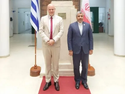 ملاقات سفیر جمهوری اسلامی ایران در اروگوئه با شهردار کانلونس
