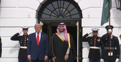 پخش زنده دیدار و گفتگوی ترامپ و بن سلمان در کاخ سفید