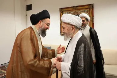 دیدار سیدعمار حکیم با علما و مراجع تقلید قم