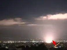 تصویری از رسیدن موشک‌های ایران به اراضی اشغالی