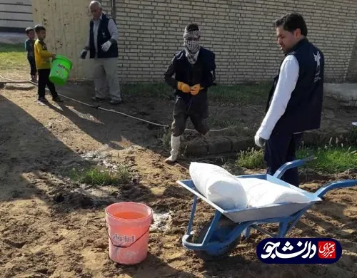 فعالیت جهادگران دانشگاه آزاد خوزستان در مناطق سیل زده