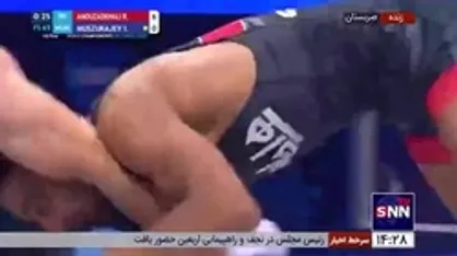 عموزاد هوشمندانه و با قدرت حریف روسی الاصل را شکست داد