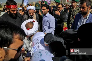 تشییع و تدفین دو شهید گمنام در دانشگاه پیام نور قم