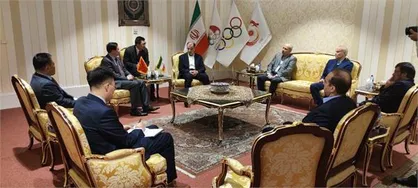 در آستانه بازی&zwnj;های آسیایی هانگژو برگزار شد؛ دیدار سفیر چین با مسئولان کمیته ملی المپیک
