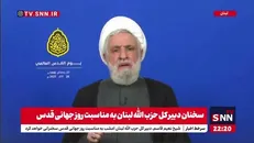 شیخ نعیم قاسم: اگر رژیم صهیونیستی به تعهدات خود پایبند نباشد، گزینه‌های دیگری را انتخاب می‌کنیم+فیلم