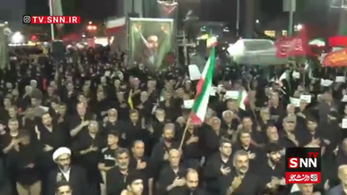 از نوای گرگانی‌ها «ما فرمان‌بَر امام حسینیم» در شب عاشورا تا میدان داری گیلانی ها با پرچم یا لثارات الخامنه‌ای + فیلم