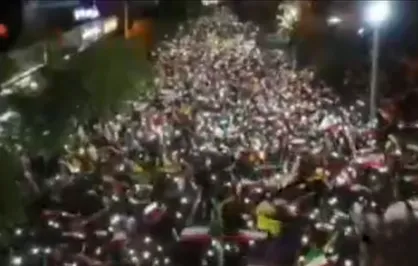 دریای بی کران حضور حماسی مردم کرمان در شب چهل و سوم حماسه&zwnj;ی خیابان
