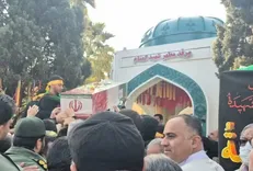 تشییع شهید گمنام بر دستان مردم شهیدپرور سمنان