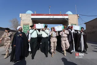 ورود پیکر مطهر ۴۴ شهید دوران دفاع مقدس