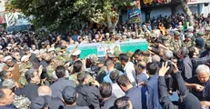 پیکر دو شهید مدافع امنیت در مشهد تشییع شد