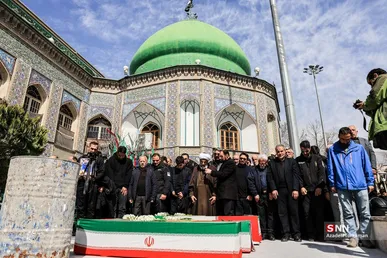 تشییع پیکر ۳ شهید حملات آمریکایی - صهیونیستی در امامزاده علی اکبر (ع) چیذر