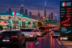 صف‌های طولانی بنزین در امارات + فیلم