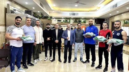 مراسم بدرقه ورزشکاران ساواته برای شرکت در کامبت&zwnj;گیمز برگزار شد