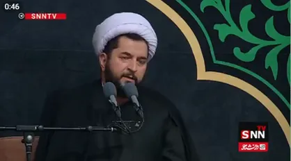 لحظاتی از سخنرانی حجت&zwnj;الاسلام رحیم شرفی در مراسم عزاداری ایام فاطمیه (س) + فیلم