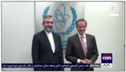 دیدار و گفتگوی باقری با گروسی، مدیرکل آژانس بین&zwnj;المللی انرژی اتمی در ادامه دور هشتم مذاکرات وین