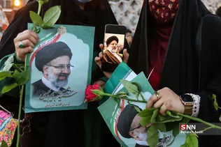 جشن پیروزی ابراهیم رئیسی در انتخابات ریاست جمهوری