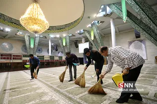 آیین غبار روبی مسجد دانشگاه تهران