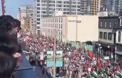 راهپیمایی گسترده در اتاوا علیه نسل&zwnj;کشی در غزه