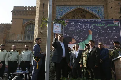 زنگ مهر دبیرستان ماندگار البرز به دست حناچی نواخته شد