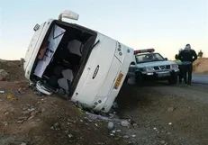 تصادف اتوبوس حامل زائران عراقی در سمنان/ ۲۱ نفر کشته و مصدوم شدند