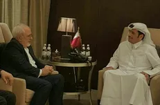 وقتی ظریف در تهران نیست و مقام قطری با او دیدار می‌کند!