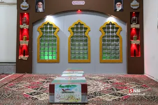 وداع با پیکر شهیده فاطمه اسدی