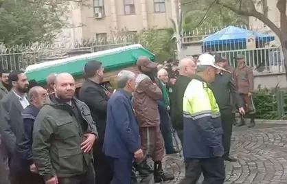 تشییع پیکر مرحوم حجت&zwnj;الاسلام حاج شیخ حسینعلی نیری در مسجد ارک تهران