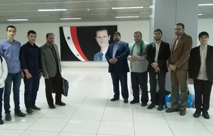 کاروان شوق تلاوت وارد دمشق شد + عکس