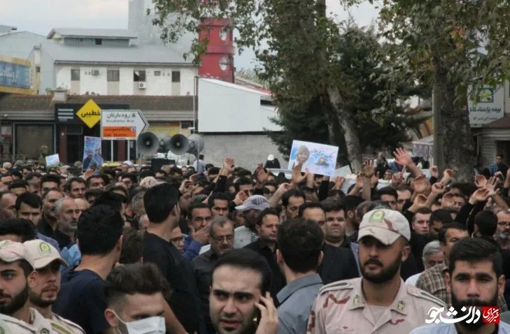 تشییع پیکر دوشهید مدافع حرم گیلانی