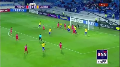 روی پرتاب بلند امیری و ضربه فرجی پرسپولیس به گل رسید