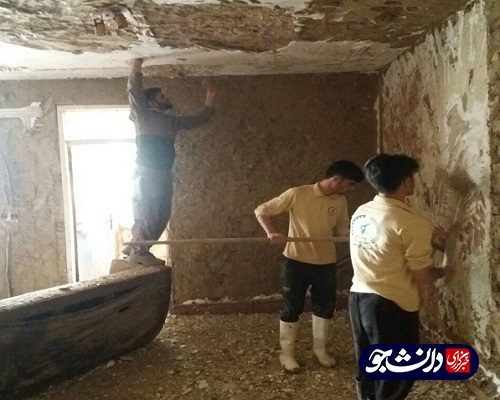 فعالیت جهادگران کردستانی در منطقه سیل زده پلدختر