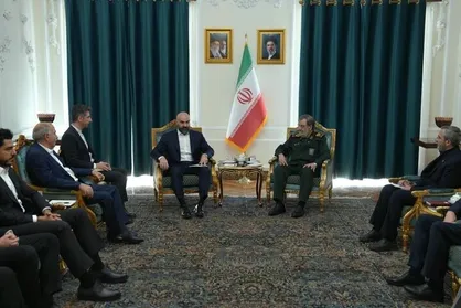 دیدار سرلشکر محسن رضایی و بافل طالبانی، رئیس اتحادیه میهنی کردستان عراق