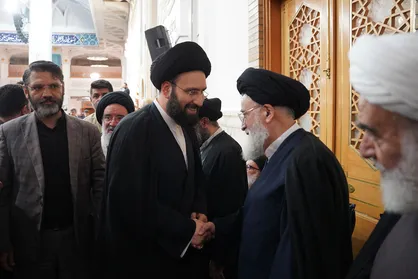 اربعین رهبر شهید انقلاب در حرم بانوی کرامت