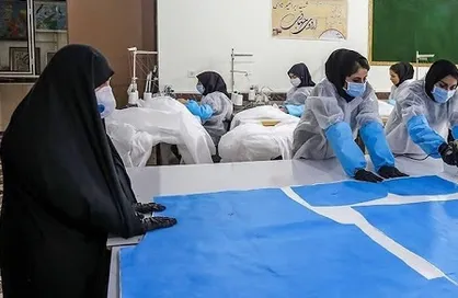 تولید لباس ایزوله به همت دانشجویان جهادی در آذربایجان شرقی