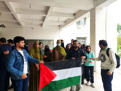 تجمع دانشگاهیان گرگان در محکومیت جنایات رژیم کودک&zwnj;کش صهیونیستی و دفاع از مردم مظلوم غزه + فیلم