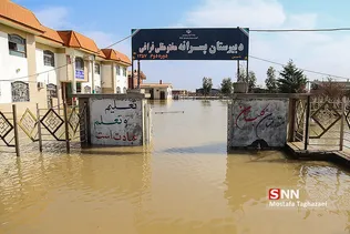 روستای آق قلا در چهارمین روز جاری شدن سیل